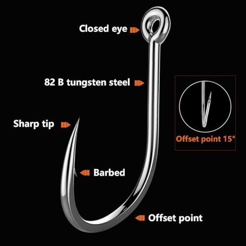 AMHDV 300Pcs/ 500Pcs/ 1000Pcs Small Fishing Hooks, 10 Different Sizes Tiny Fish Hook Set for Freshwater - style: 500pcs (2# to 20#)