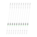 Carolina Rigs for Fishing- 12 Inch Steel Fishing Leaders with Fishing Weight, Pre Rigged Carolina Rigs with Fishing Weight 1/6oz, 1/4oz, 1/2oz, 10 Pcs - size: 1/4 oz; 12 Inch