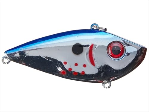 Strike King Red Eyed Shad Lipless Hard Bait - color: 391 - Bleeding Chrome Blue Back