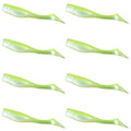Fishing Lures for Speckled Trout, Redfish, Bass - Louisiana Paddle Tail Swimbaits for Freshwater and Saltwater - color: Lemon Head