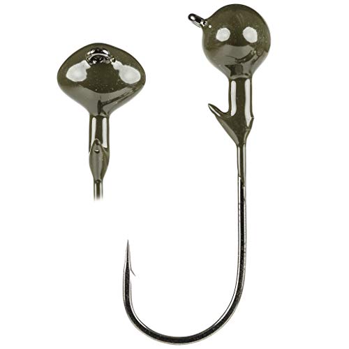Strike King Tour Grade Football Shaky Head Bait - color: Green Pumpkin, size: 1/4oz