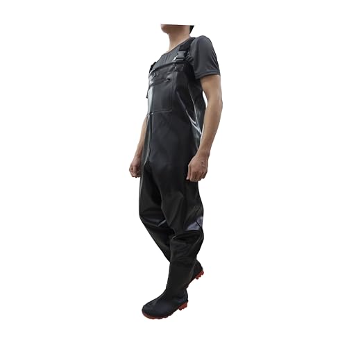 Chest Waders for Men Waterproof Fly Fishing Waders with Long Rubber Gloves, Insulated Duck Hunting Waders - size: 12