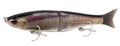 Glide Baits Jointed Swimbait Lifelike Fishing Lures for Bass Trout Pike Salmon Bluegill - color: Purple, size: 7in/2.2oz/Floating