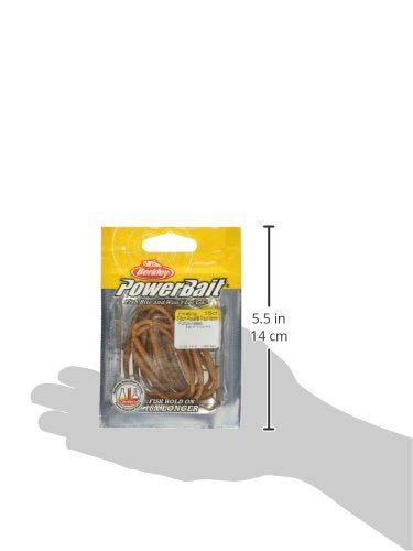 Berkley PowerBait Power Floating Trout Worm Fishing Soft Bait - color: Pumpkinseed - Original Scent, size: 3" (15 Count)