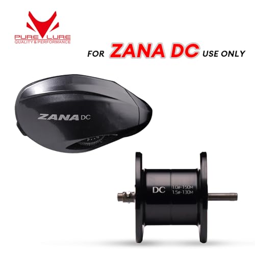 PURELURE Zana Baitcaster Reels, 4.9oz Ultralight BFS Reel 7.6:1 Gear Ratio, SEBS Magnetic Brake System, Max Drag 13lb, 6+1 BB, Aluminum Fishing Reel Baitcasting, Standard Spool + Shallow Spool - size: ZANA - DC side cover+spool- Right