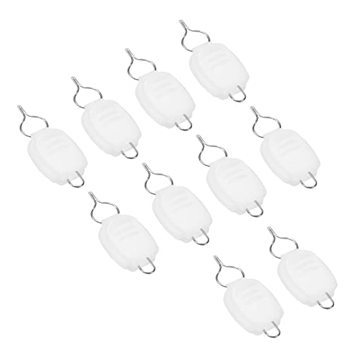 PATIKIL Fishing Line Holders, Baitcasting Reel Fishing Line Holder Clip Buckle Stopper Line Keeper Accessories - color: White