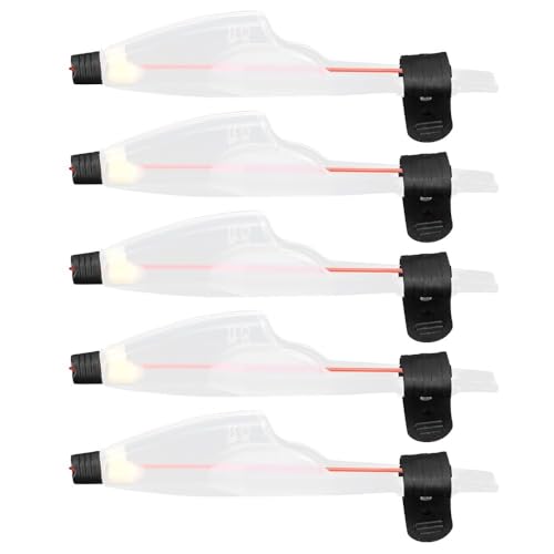 ‌5PCS Telescopic Fishing Rod Tip Caps PVC Rod Pole Top Cover Guards for Sea Fishing Rods Accessory - size: 21×4.4cm