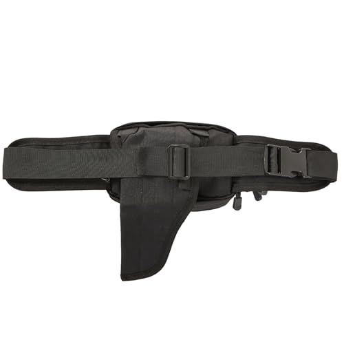 Concealed Carry Fanny Pack, Tactical Waist Bag | Fits 24-43" waists. Tactical fanny pack with concealed gun holster for running & EDC. CCW waist bag for men and women, Black - color: BLACK