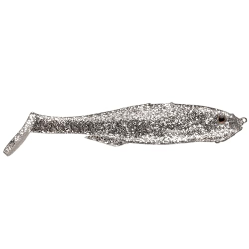 Strike King Final Copy Weedless Fishing Lure, Pre-Rigged Soft Plastic Swimbait - color: Carolina Chrome, size: 4.75"