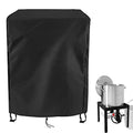 Turkey Fryer Cover for 60-100 QT Seafood Boil Pot/Crawfish Boiler | 26x25x34,Waterproof Dustproof Heavy Duty Oxford Fabric,for King Kooker Propane Deep Fryer,for Creole Feast Big Boiling Pot - size: 26"W x 25"D x 34"H