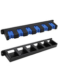 Horizontal Fishing Rod Rack Holders Wall-mounted Fish Pole Holder for Garage & Boat 6-Rod Storage Racks -1 Pair Rod Holder Rod Holder (1 Pair Vertical Blue) - color: 1 Pair Vertical Blue