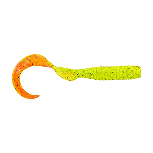 Berkley Gulp! Grub Saltwater Fishing Soft Bait - color: Firetiger, size: 8- Inch