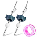 Lavatory Pop-Up Center Piece Assembly,Pop-Up Drain Repair Kit,Fits Most Popular Brands，Replacement for PS2673,PS469 and PSB327,Replacement Bathroom Sink Pivot Rod,0.71inch Ball, Chrome-2PCS - size: 18MM Ball Kit 2 Set