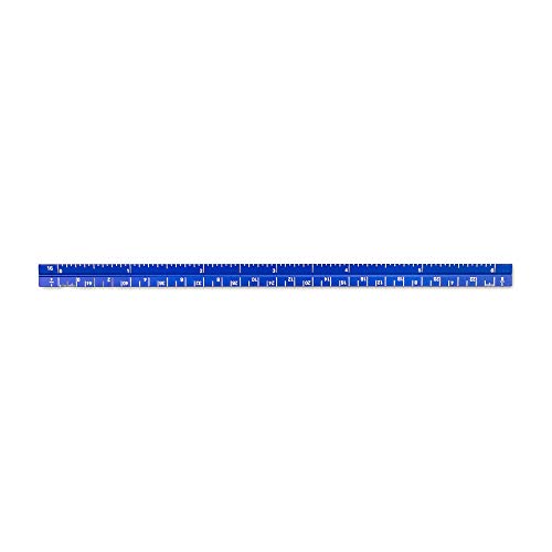Alumicolor 3610-5 Aluminum Combination Pocket Scale, 6IN, Blue - color: Blue, size: 6 Inch, style: Combination
