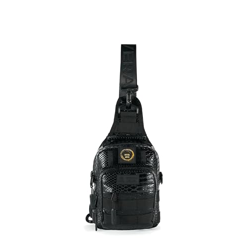 WOLFpak 4L Mini Tactical Sling Bag (King Cobra) Compact Crossbody Backpack for Gym, Travel & EDC | Tactical Shoulder Bag with Multiple Pockets – Lightweight, Durable Sling Pack for Men & Women - color: King Cobra