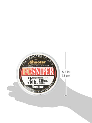 SUNLINE Fluorocarbon Line Shooter, Sniper, Natural Clear - style: 300m / 3lb