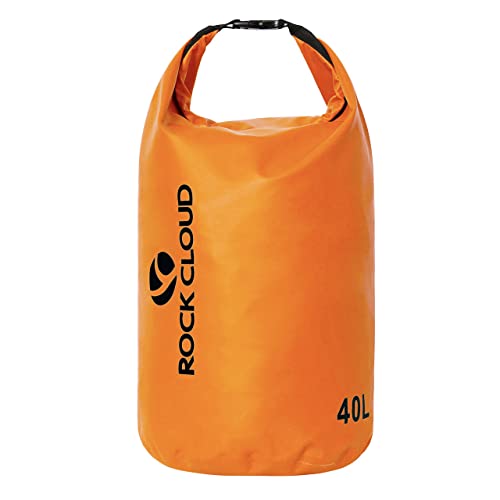 ROCK CLOUD Dry Bag Waterproof 40L Dry Sack for Kayaking Rafting Boating Beach Surfing Swimming Canoe Camping Hiking Fishing Ski, Orange - color: Orange, size: 40L