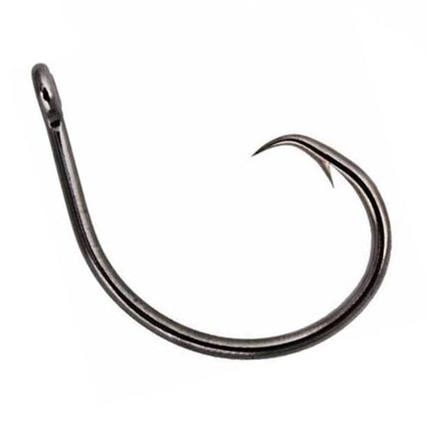 Reaction Tackle Heavy Wire Catfish Hooks - High Carbon Steel for Channel, Blue and Flathead Catfish - Sharp Offset Point, Freshwater and Saltwater Fishing (25-Pack) - size: #2/0