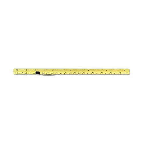 Alumicolor 3611-2 Aluminum Combination Pocket Scale With Clip, 6IN, Gold - color: Gold, size: 6 Inch, style: Combination With Clip