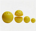 Karpela Bait Matrix Shell (Set of 4) – Protective Shell for Soft Bait & Liver – Turtle & Crawfish Resistant – Carp & Catfish Rig - color: Yellow, size: Small Hole
