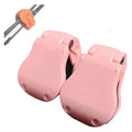 Multifunctional Rod Holder,Fishing Line Knotter Hook Needle, Fishing Pole Straps for Organizing and Protecting, Portable Takedown Beach Auto Fixed Fish Poles Holders - color: Pink