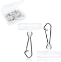 YOTO Sinker Slide for Fishing 30/60pcs Fishing Slide Weight Slides Fishing Line Connector Fishing Accessories - color: Clear - 60pcs