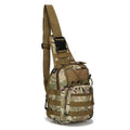 Viriber Tactical Backpack, Waterproof Military Cross-body Molle Sling Shoulder Backpack Chest Bag for Outdoor Every Day Carry CP - color: Cp