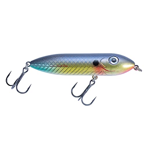 Heddon Super Spook Boyo 3" Topwater Fishing Lure, 3/8 Ounce - color: Wounded Shad