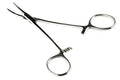 SE 5-Inch Stainless Steel Curved Forceps - Self-Locking, Serrated Tip for Precision Grip and Clamping - Perfect for Crafting, Fishing Tasks, Jewelry Making, and More! -651FC - size: 5", style: Curved