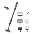 Carefree Fish 6IN1+1 (2026 New Upgrade Edition) Aquarium Cleaning Tools Long Handle Adjustable Length 20~36Inches Fish Tank Cleaner Kit Algae Scraper Scrubber Brushes Set - size: 20~36In