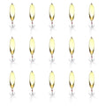 Fishing Spoons Lures, Metal Saltwater Treble Trout Lures Jigging Spoon with Treble Hooks Spinner Baits for Freshwater - color: Gold, size: 10g / 3/8oz