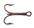 Mustad 3551 Classic Treble Standard Strength Fishing Hooks | Tackle for Fishing Equipment | Comes in Bronz, Nickle, Gold, Blonde Red - color: Bronze, size: 8/0