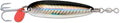 Luhr Jensen Krocodile Spoon w/Treble Hook - style: Black Silver Reflex, 5/8 Oz - 2 3/4 Inch