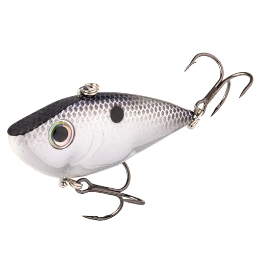 Strike King Red Eyed Shad Lipless Hard Bait - color: 401 - Smokey Chrome / Blue