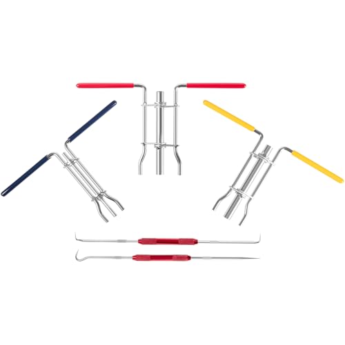 5 Pack Hydraulic Seal Installation Tool Kit, Hydraulic Cylinder Piston Repair Seal Tools, U-Cup Rod Seal Installation Tool Kits, Upgraded Seal Twistor Install Tool Set with Pick and Hook Set - size: 5 Pack (with Pick and Hook Set)