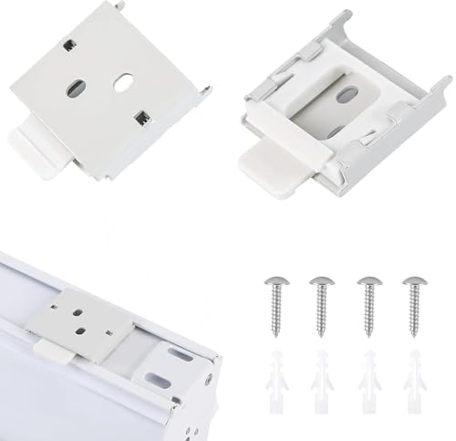 coolaroo Replacement Parts - Outside Mounted Blinds Curtain Rod Bracket Attachment, Vertical Blinds Replacement Parts, Deer Blind Brackets & mini Blind Brackets for Blinds Replacement - color: White, size: 1 SET