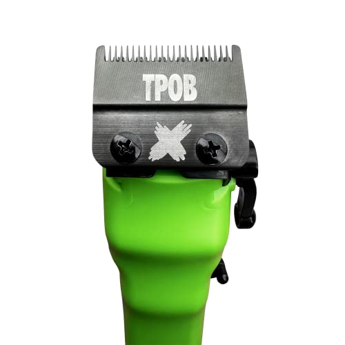 TPOB Slime 2 Barber Hair Clippers for Men 6800 RPM with Matte Green Case and X Fade Blade - color: Slime