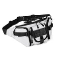ArcEnCiel Tactical Fanny Pack for Men Women Waist Bag Hip Belt Outdoor Hiking Fishing Bumbag with Patch（White) - color: White