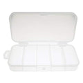 3pcs Multifunctional Portable 5-Grid Clear Visible Plastic Fishing Tackle Accessory Box 5 Compartments Jewelry Making Findings Organizer 4.96 x 2.44 x 1 Inch