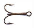 Mustad 3551 Classic Treble Standard Strength Fishing Hooks | Tackle for Fishing Equipment | Comes in Bronz, Nickle, Gold, Blonde Red - color: Bronze, size: 9/0