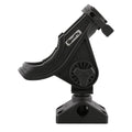 Scotty 0280-BK Rod Holder, Baicaster/Spinning, black W/0241 Side/Deck Mount | 360 Degree Rotation, Heavy-Duty Nylon, Fishing Accessory, Adjustable