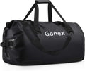 Gonex 40L 60L 80L Extra Large Waterproof Duffle Travel Dry Duffel Bag Heavy Duty Bag with Durable Straps & Handles for Kayaking Paddleboarding Boating Rafting Fishing - color: Black, size: 60L
