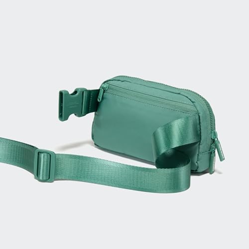 Pander Two Way Zipper Fanny Pack Nylon Everywhere Belt Bag for Women, Water Repellent Waist Packs, Crossbody Bags with Adjustable Strap (Eucalyptus Green) - color: Eucalyptus Green