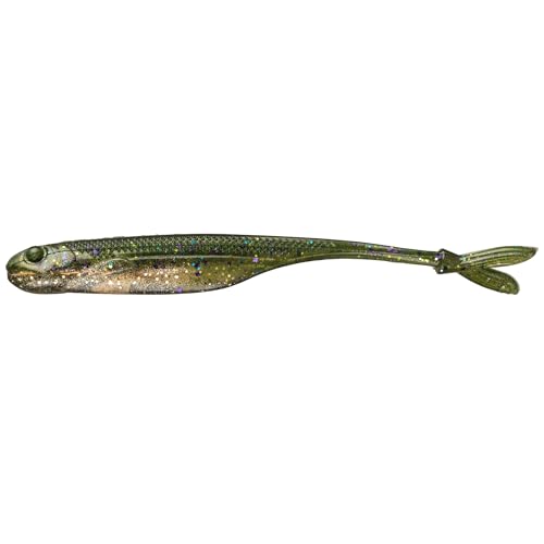 Strike King Spotlight Split Minnow Fishing Lure, Soft Plastic Jerkbait, 8-Pack - color: The Real Gill, size: 4"