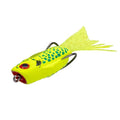 Strike King (BPOP-243) Bitsy Poppin’ Perch Fishing Lure, Hollow Body Topwater Bait, 1/4-Ounce, Cupped Nose, Exaggerated Tail, Sealed Body, Realistic Action, Size 3/0 Hooks, Chartreuse Gill