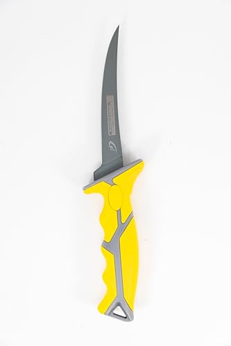 Gambler 6" Flex Fillet Knife Karl Fishing Knives, Bait Knife, Premium Swedish Stainless Steel Blade, Non-Stick Teflon Coating for Smooth, Precise Cuts, Freshwater/Saltwater - size: 6"