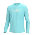 HUK Men's Pursuit Vented Long Sleeve Fishing Shirt (+30 UPF) - color: Island Paradise, size: Small