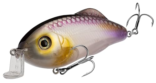Strike King Hybrid Hunter Jr Crankbait Fishing Lure, 1/2 oz, Reflective 3D Eyes - color: Clearwater Minnow, size: 1/2 oz (Pack of 1)