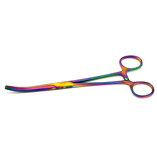 Ultimate Rainbow Hemostat Set, 6 Piece Ideal for Hobby Tools, Electronics, Fishing and Taxidermy