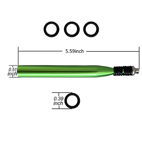 Wacky Rigging Tool, Fishing Bait Rigs, Wacky Rig Ring Tool with 70PCS Worm O-Rings, Wacky Worm Kit for Senko Neko Finesse Stick Soft Baits - color: Green